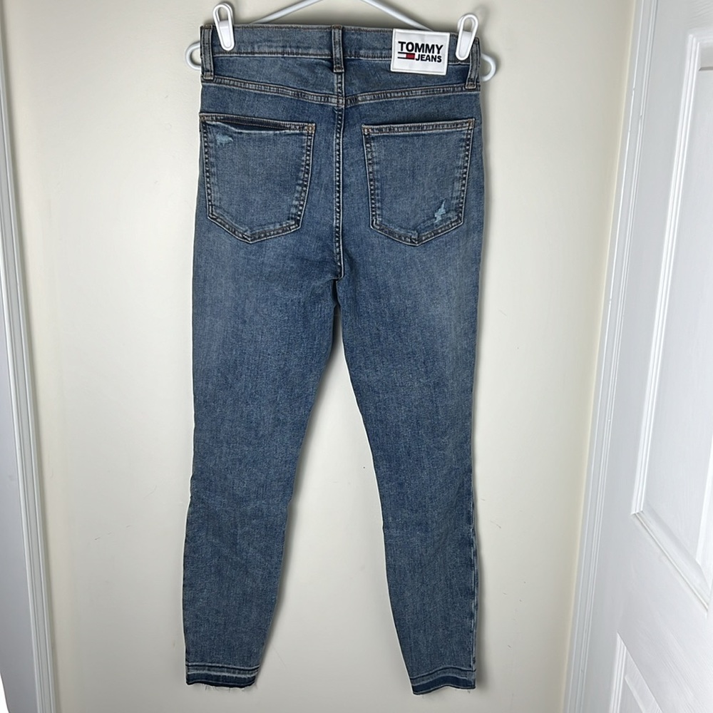 Tommy Hilfiger Signature Patch Ultra High Rise Skinny Jeans Size 6
